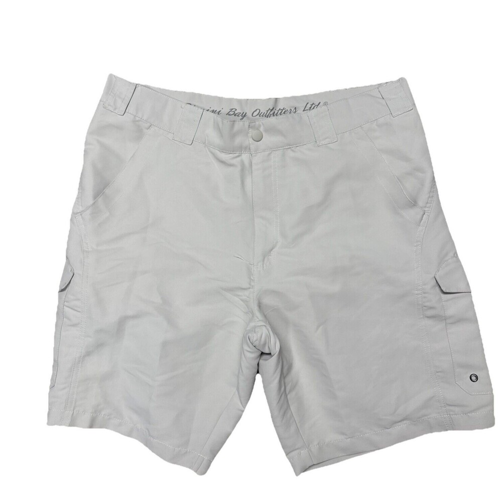 Bimini Bay‎ Outfitters Cargo Shorts Mens 38 Tan Lightweight Outdoors Zip Pockets